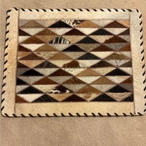 Real Cowhide placemat